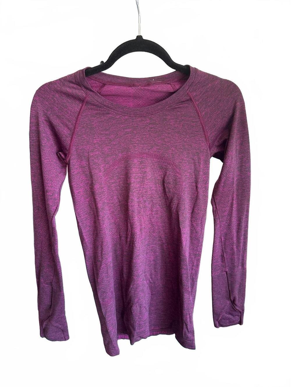 Lululemon Long Sleeve Athletic Shirt in Purple Heather Size 4